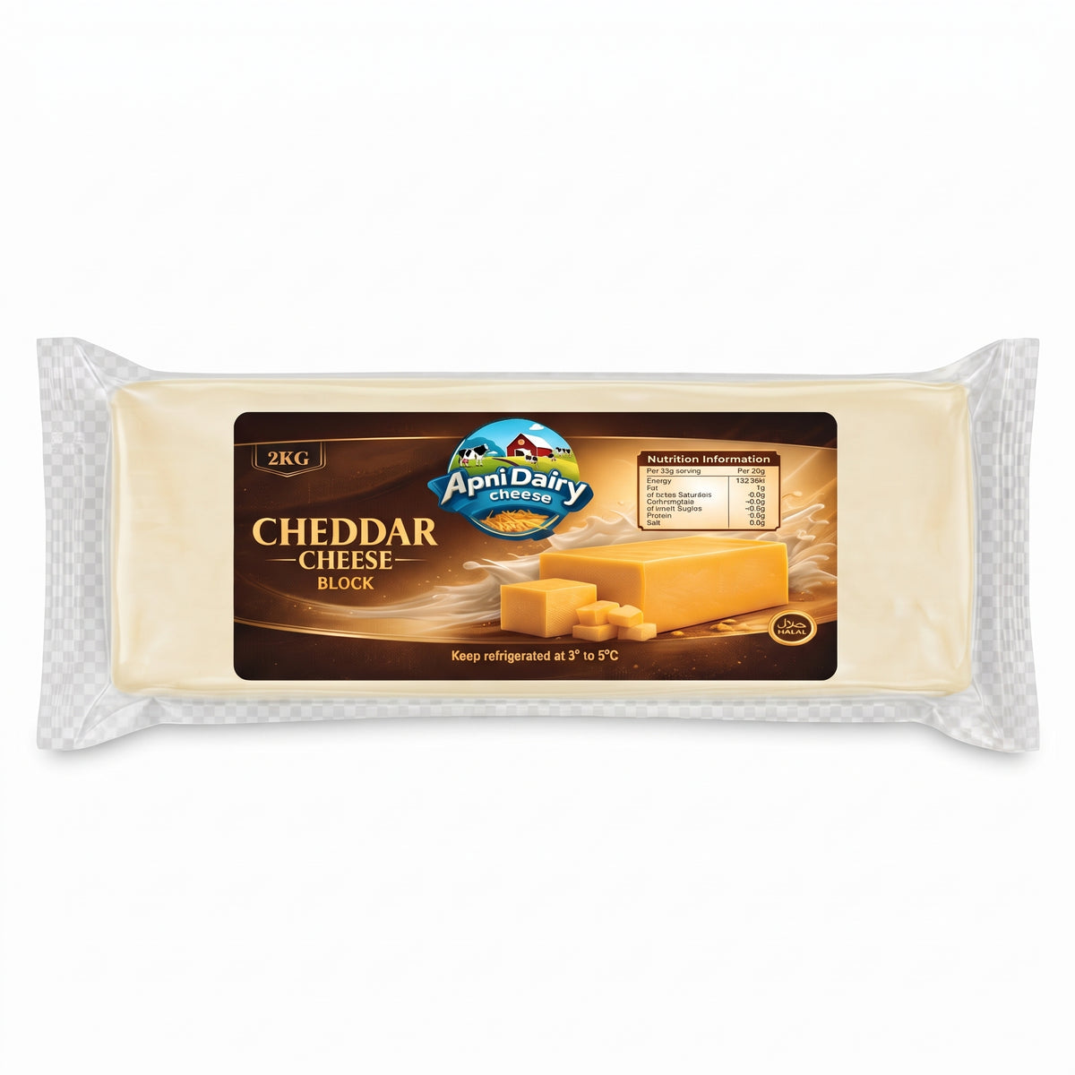Cheddar Cheese Block 2KG